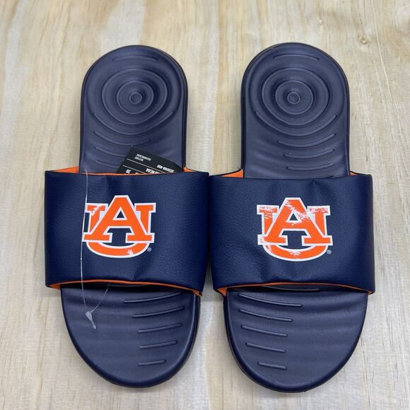 NEW sz 10 Auburn Tigers Under Armour Ansa Slide Sandals Blue - Picture 4 of 7